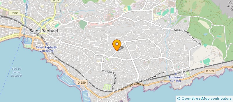 localisation de l'entreprise INDIVISION GRELLIER LAURENCE  SAINT-RAPHAEL