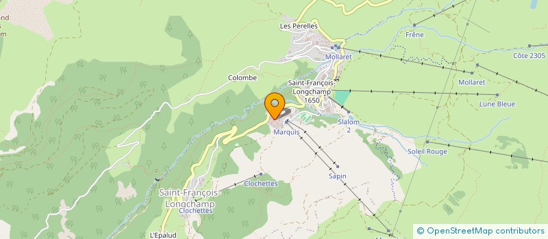 localisation de l'entreprise INDIVISION GRENIER  SAINT FRANCOIS LONGCHAMP