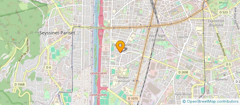 localisation de l'entreprise INDIVISION GRENOBLE - H. DUNANT  GRENOBLE