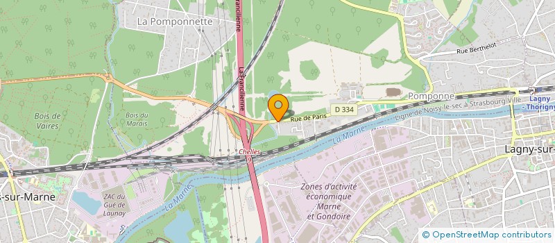 localisation de l'entreprise INDIVISION GRILLOT  POMPONNE