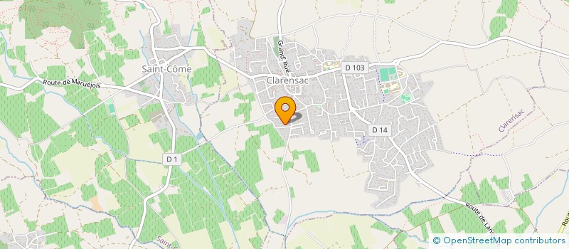 localisation de l'entreprise INDIVISION GRIMALTOS  CLARENSAC