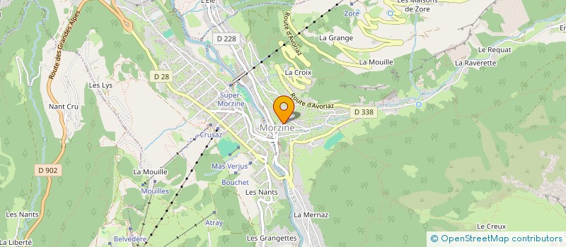 localisation de l'entreprise INDIVISION GRIMAUD à MORZINE