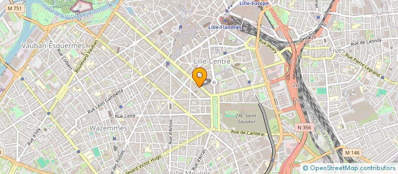 localisation de l'entreprise INDIVISION GRIMBERT - NOISETTE  LILLE