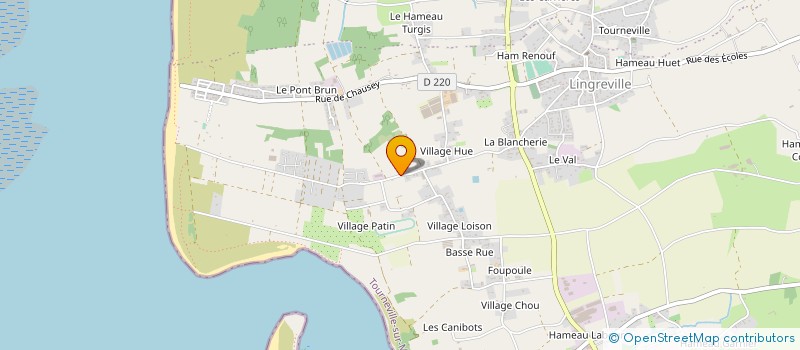 localisation de l'entreprise INDIVISION GRIS BLEU  TOURNEVILLE-SUR-MER