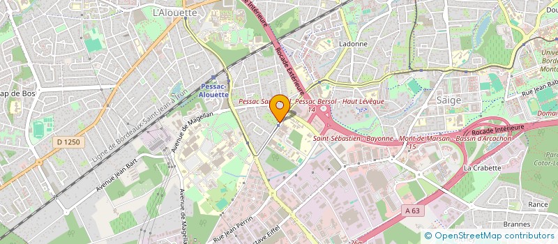 localisation de l'entreprise INDIVISION GROBOST  PESSAC