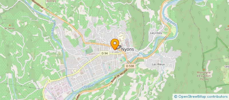 localisation de l'entreprise INDIVISION GROSJEAN BARTHEYE  NYONS