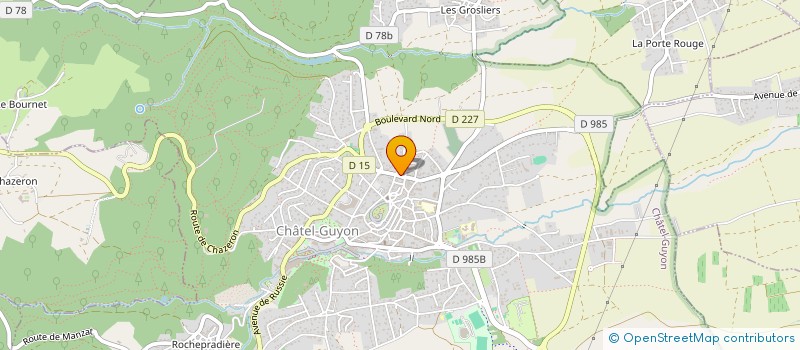 localisation de l'entreprise INDIVISION GROSLIER  CHATEL-GUYON