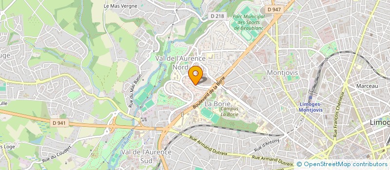 localisation de l'entreprise INDIVISION GRUNEWALD ET PORTIER à LIMOGES