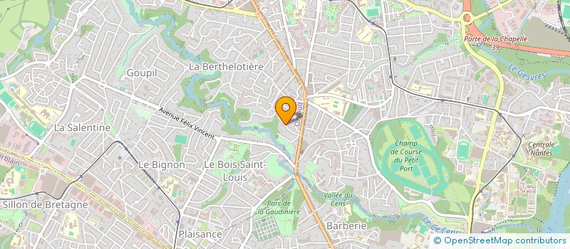 localisation de l'entreprise INDIVISION GUALBERT FRAYSSE à ORVAULT