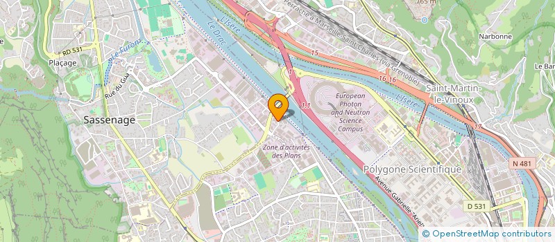 localisation de l'entreprise INDIVISION GUEBAILIA CLAUDIN  SASSENAGE