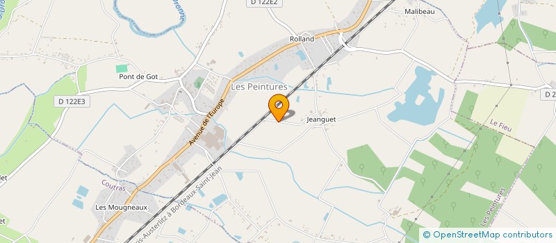 localisation de l'entreprise INDIVISION GUEGUEN BELART  COUTRAS