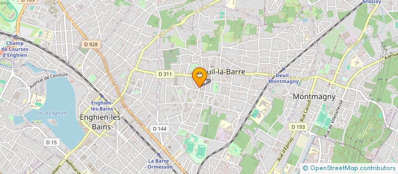 localisation de l'entreprise INDIVISION GUENNIF-MOURIN à DEUIL-LA-BARRE