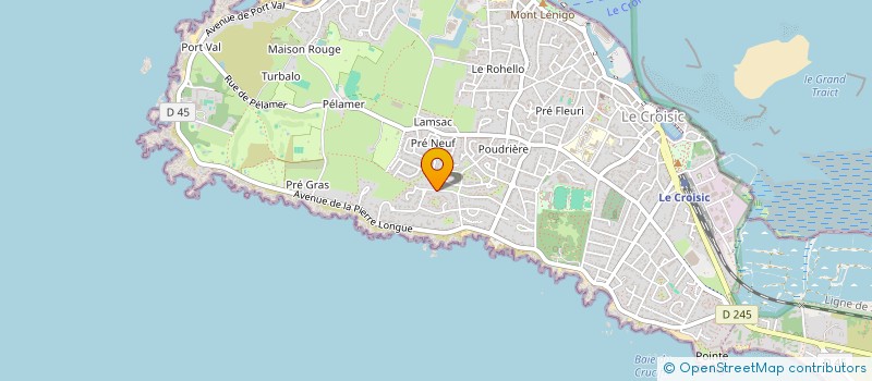 localisation de l'entreprise INDIVISION GUERILLON PEGGY ET QUILLET MICHEL  LE CROISIC