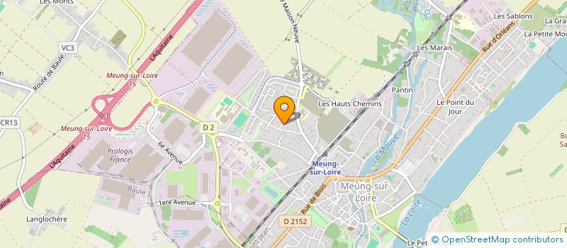localisation de l'entreprise INDIVISION GUERIN HOUSSIER BRUNO ETE VERONIQUE  MEUNG-SUR-LOIRE