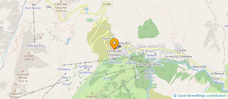 localisation de l'entreprise INDIVISION GUEZ  SAINT SORLIN D'ARVES