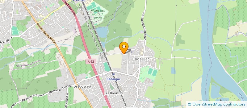 localisation de l'entreprise INDIVISION GUIBRETEAU  CADAUJAC