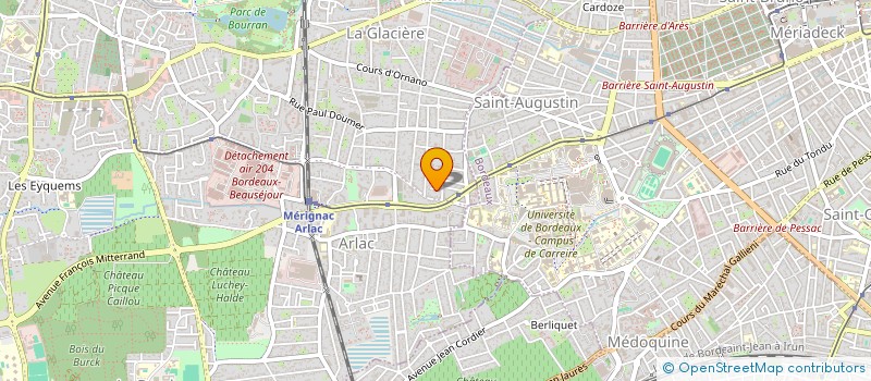 localisation de l'entreprise INDIVISION GUICHAOUA - HARPE  MERIGNAC