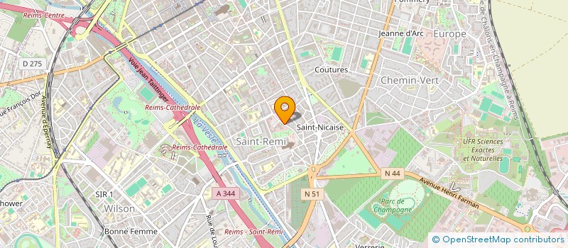 localisation de l'entreprise INDIVISION GUIHARD VIGNAULT  REIMS