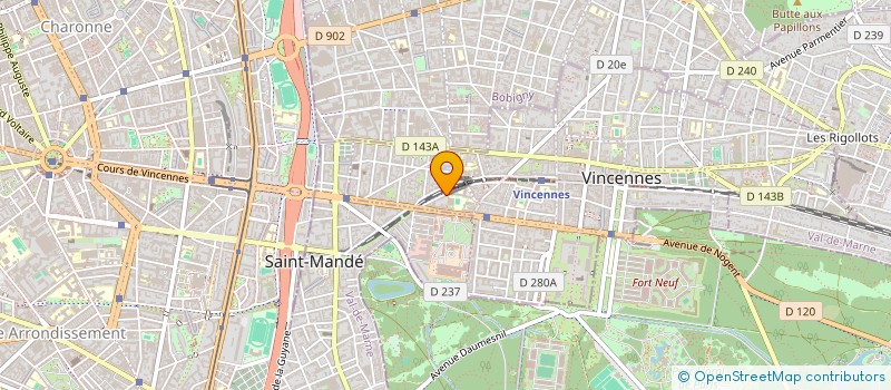 localisation de l'entreprise INDIVISION GUIHO / CHEVALIER à VINCENNES