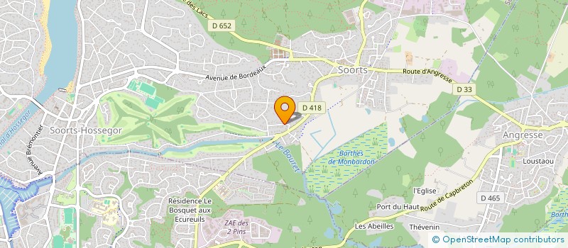 localisation de l'entreprise INDIVISION GUILHEM LUDIVINE ET RAYMOND BENOIT  SOORTS-HOSSEGOR