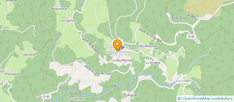 localisation de l'entreprise INDIVISION GUILLAUMONT PATRICE ET NICOLAS  SAINT-PIERRE-LA-BOURLHONNE