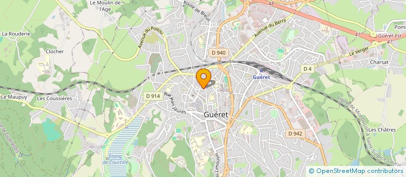localisation de l'entreprise INDIVISION GUILLEBAUT  GUERET