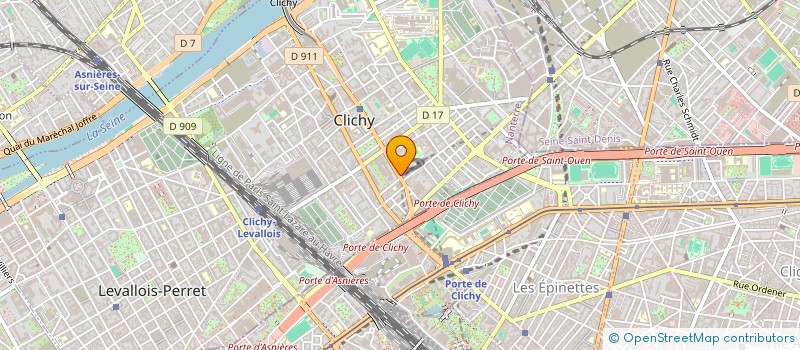 localisation de l'entreprise INDIVISION GUILLEMIN DOUCET à CLICHY
