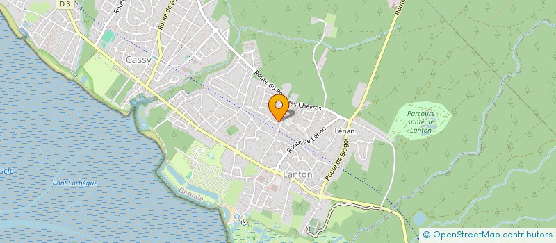 localisation de l'entreprise INDIVISION GUILLEMONT COURBET  LANTON