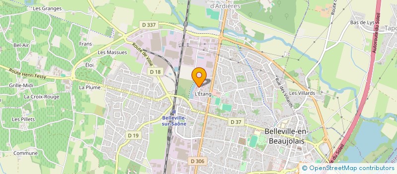 localisation de l'entreprise INDIVISION GUILLEMOT SERRAULT  BELLEVILLE-EN-BEAUJOLAIS