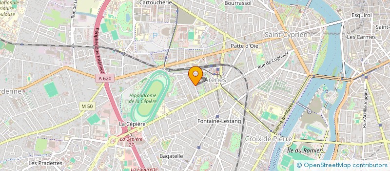 localisation de l'entreprise INDIVISION GUILLET SOULOUMIAC  TOULOUSE