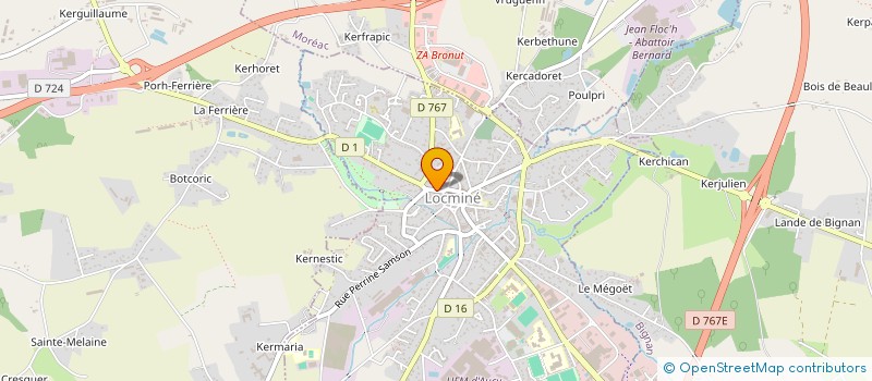 localisation de l'entreprise INDIVISION GUILLOCHON JEREMY ET PELLERIN KARINE  LOCMINE