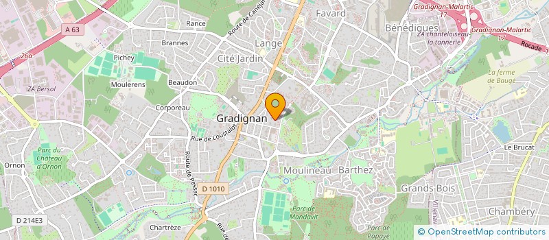 localisation de l'entreprise INDIVISION GUILLON-LEPRI à GRADIGNAN