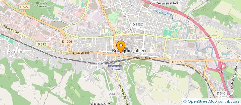 localisation de l'entreprise INDIVISION GUILLOT & SARAZIN  BOURGOIN-JALLIEU