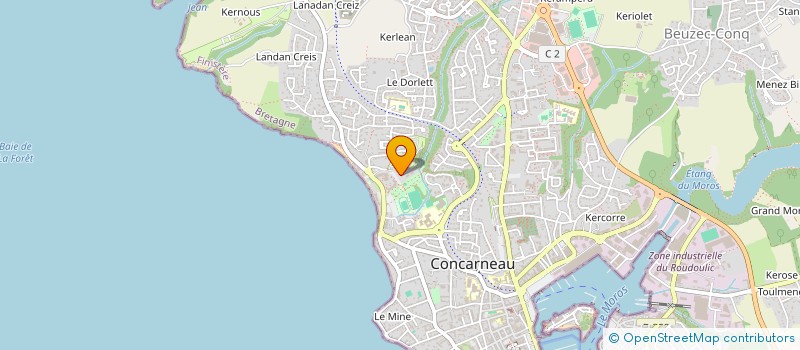 localisation de l'entreprise INDIVISION GUILLOUET  CONCARNEAU