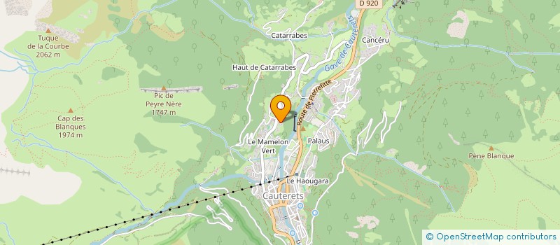 localisation de l'entreprise INDIVISION GUILLOUX F. ET TRIMAUD MARINA à CAUTERETS