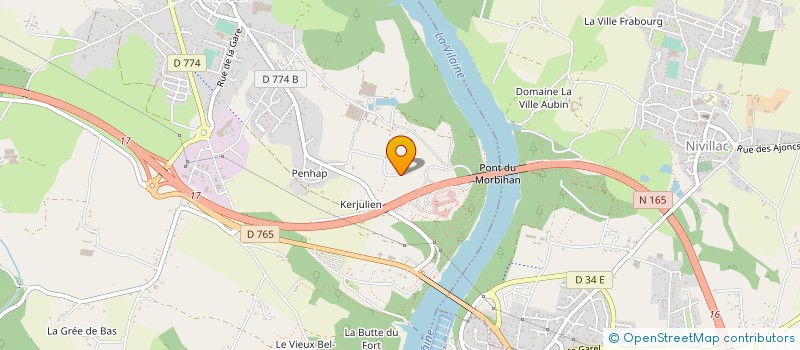 localisation de l'entreprise INDIVISION GUILLOUZOUIC  THEHILLAC