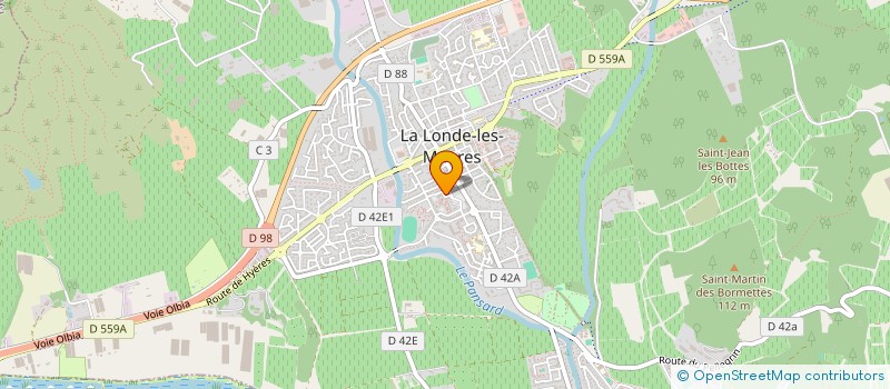 localisation de l'entreprise INDIVISION GUINAND PHILIPPE ET CATHERINE à LA LONDE LES MAURES