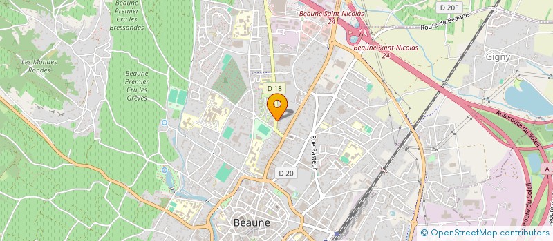 localisation de l'entreprise INDIVISION GUINGAND-BERTHOD à BEAUNE