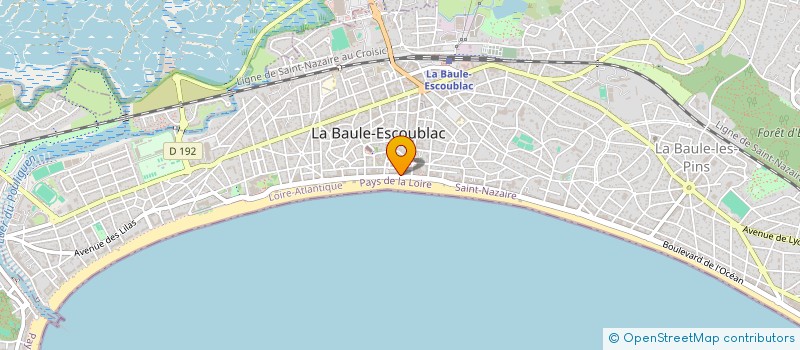 localisation de l'entreprise INDIVISION GUINOT à LA BAULE-ESCOUBLAC