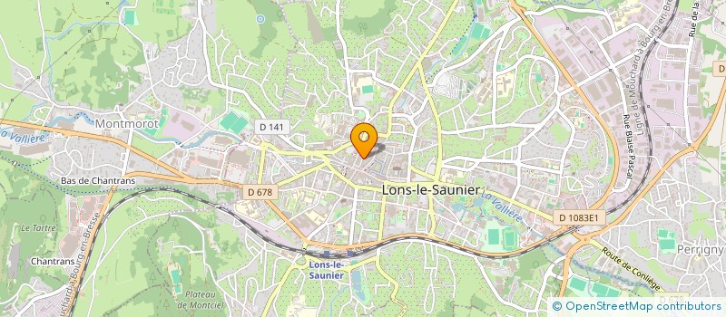localisation de l'entreprise INDIVISION GUINOT  LONS-LE-SAUNIER