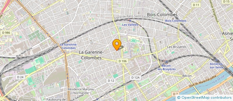 localisation de l'entreprise INDIVISION GUINOT BASIROVA à LA GARENNE-COLOMBES