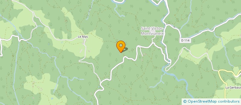 localisation de l'entreprise INDIVISION GUIONIN  SAINT-VICTOR-MONTVIANEIX