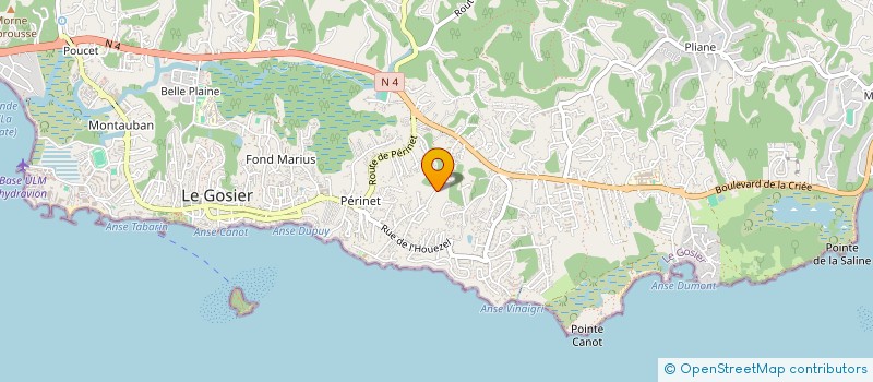 localisation de l'entreprise INDIVISION GUIRRIEC - MADHO  LE GOSIER