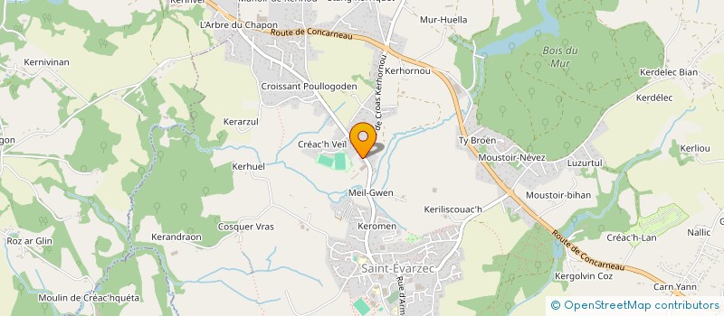 localisation de l'entreprise INDIVISION GUITON  SAINT-EVARZEC