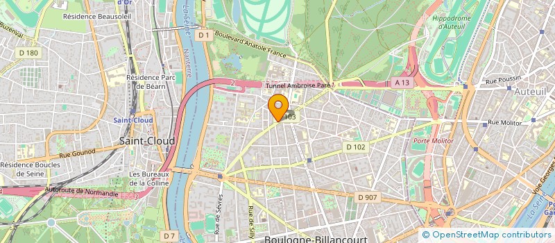 localisation de l'entreprise INDIVISION GUTH  BOULOGNE-BILLANCOURT