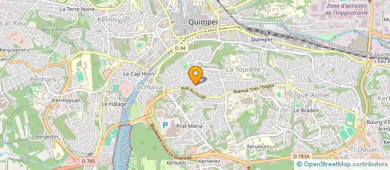 localisation de l'entreprise INDIVISION GUYADER à QUIMPER