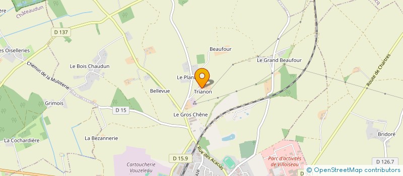 localisation de l'entreprise INDIVISION GUYONNARD à BROU