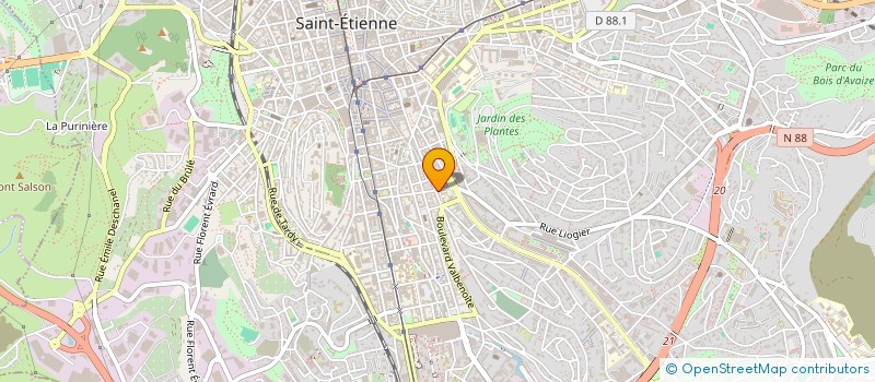 localisation de l'entreprise INDIVISION GUYOT ET MARCONNET  SAINT-ETIENNE