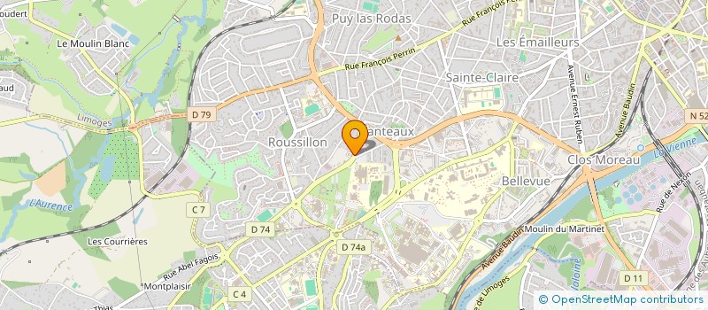 localisation de l'entreprise INDIVISION GUYOT-FESNEAU à LIMOGES