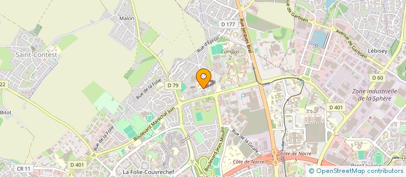 localisation de l'entreprise INDIVISION HACHE MARCO à CAEN